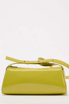 Jamie Mirror Leather Baguette Bag Flowering Girl