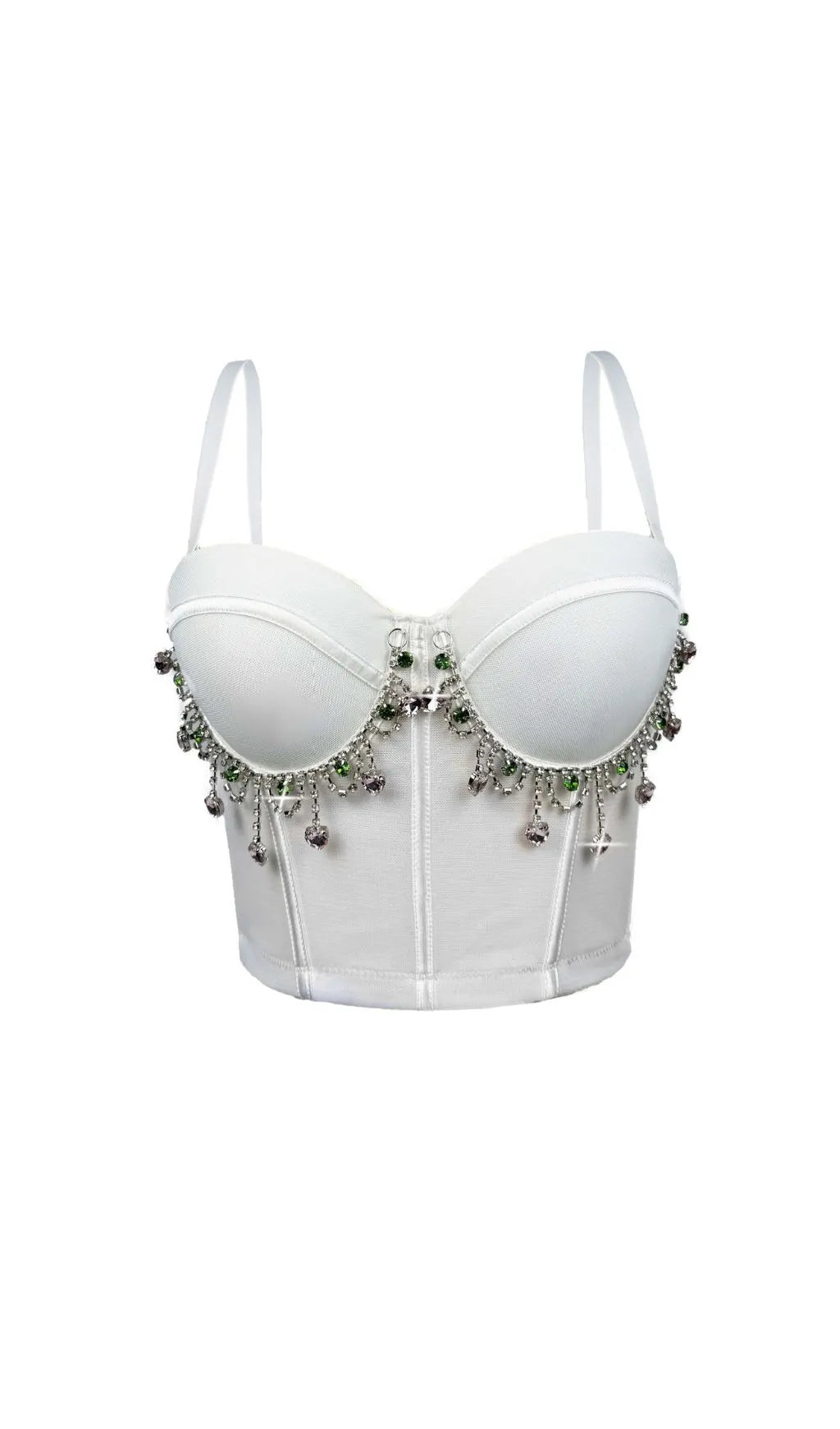 Fausta Diamante Corset Crop Top Flowering Girl