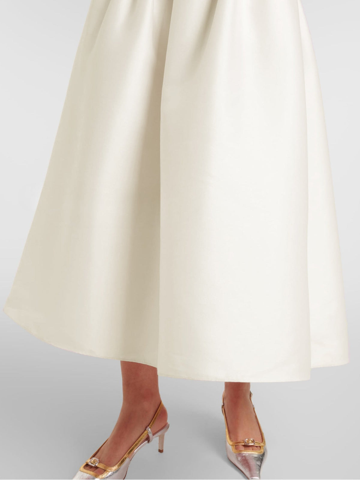 Jocelyn Bowknot-Side Bandage Strapless Maxi Dress In Apricot Flowering Girl