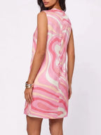 Hylora Sleeveless Printed Mini Dress Flowering Girl