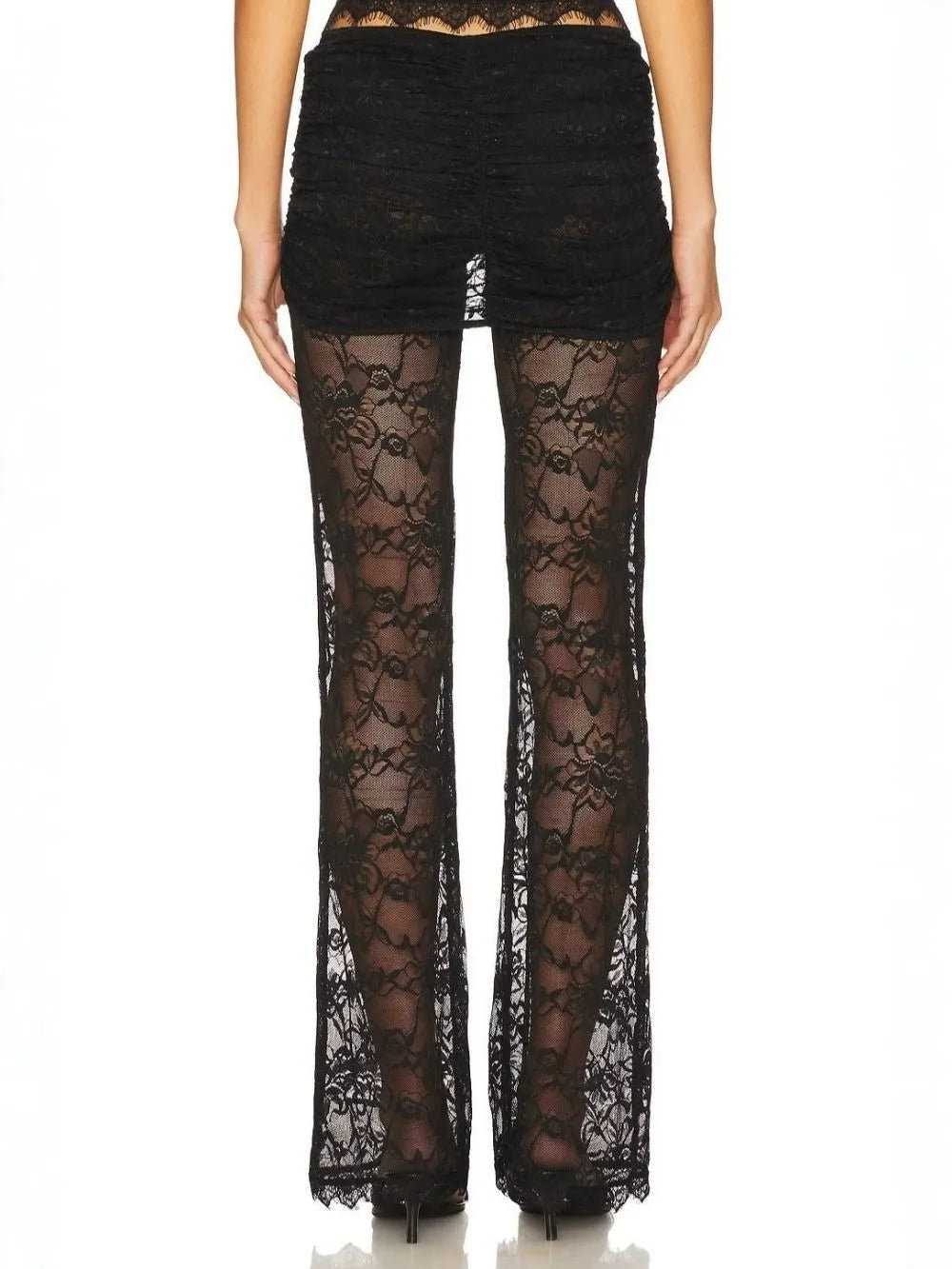 Marbella Black Lace Two-Piece Set Flowering Girl