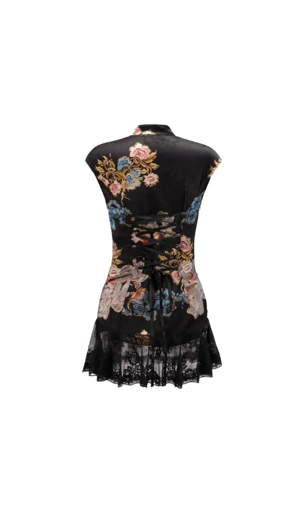Tyveris Floral Lace Mini Dress Flowering Girl