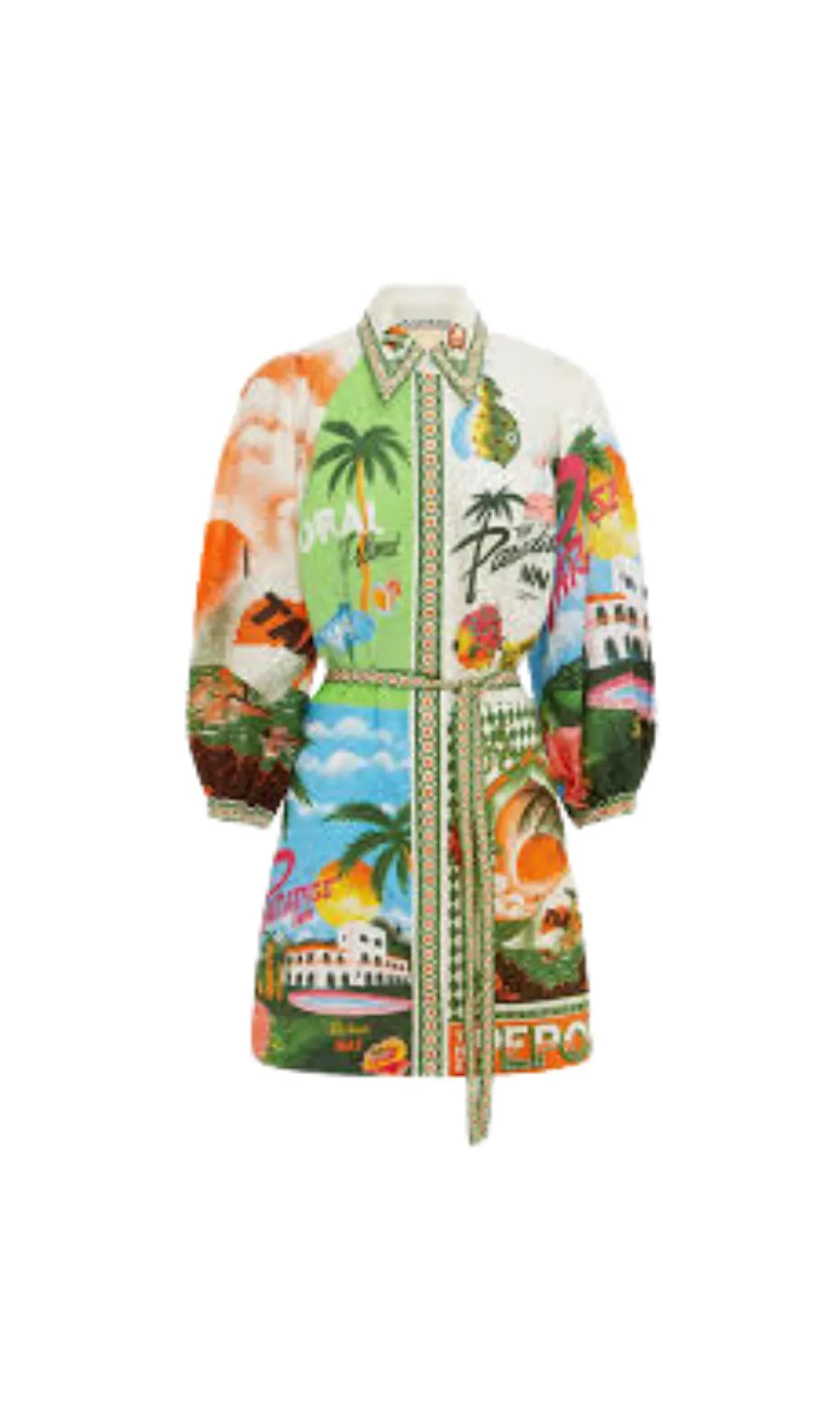 PARADISO PRINTED LINEN DRESS Flowering Girl