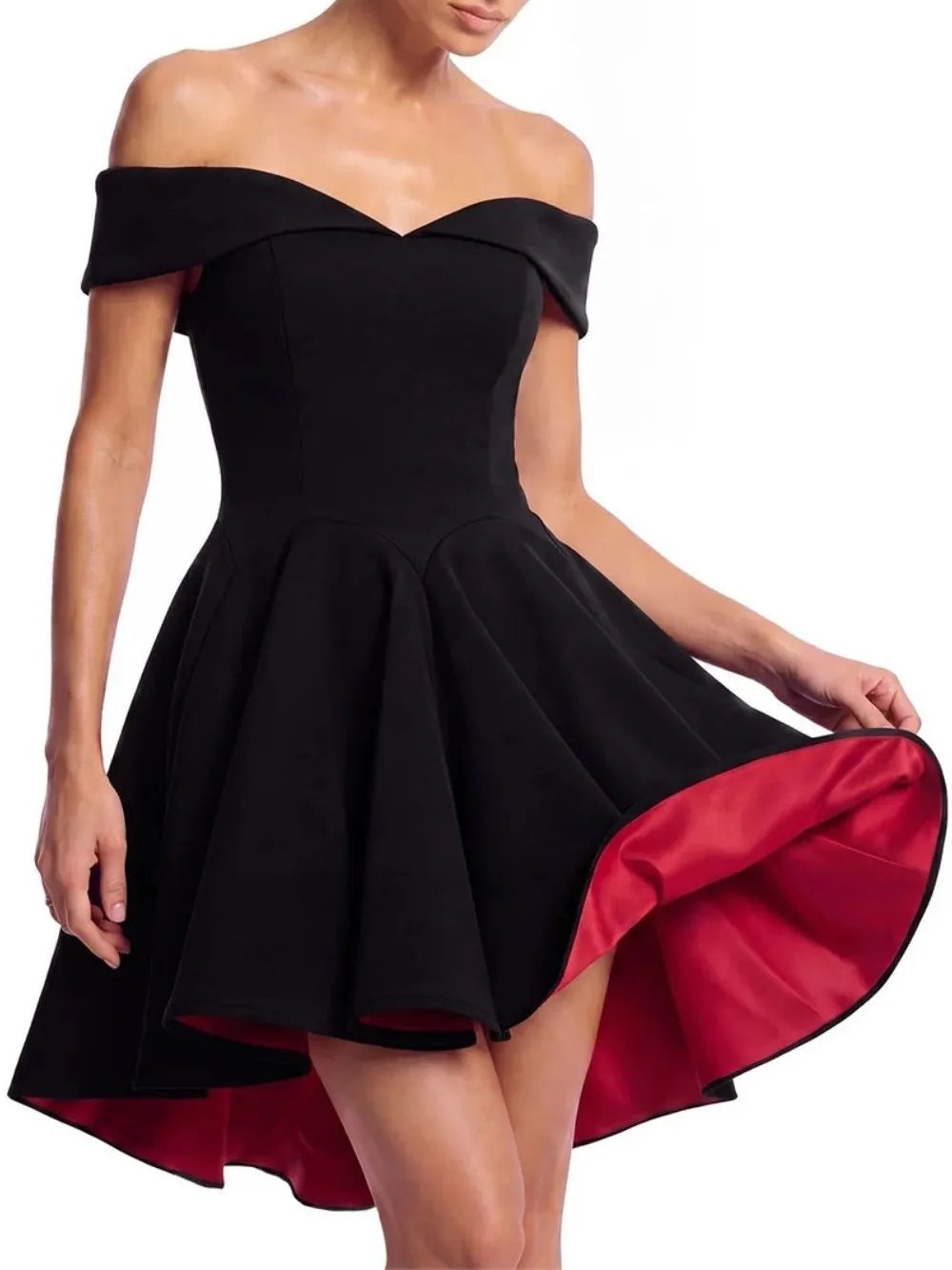 Drynex Off Shoulder Red Sole Mini Dress Flowering Girl