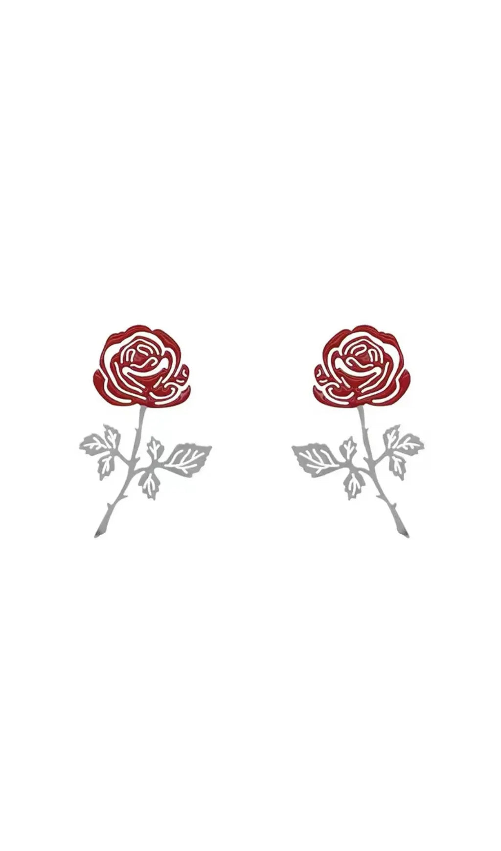 Arkadiy Rose-Colored Flower Alloy Earrings Flowering Girl