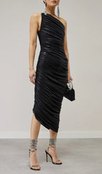 Off-Shoulder Pleated Dress Flowering Girl