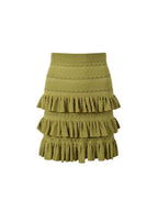 Short Ruffled Skirt Flowering Girl