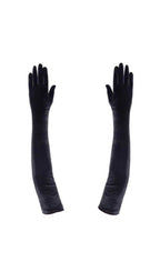 Black Velvet Gloves Flowering Girl