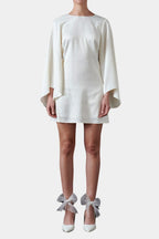 Bell-Sleeve Mini Dress Flowering Girl