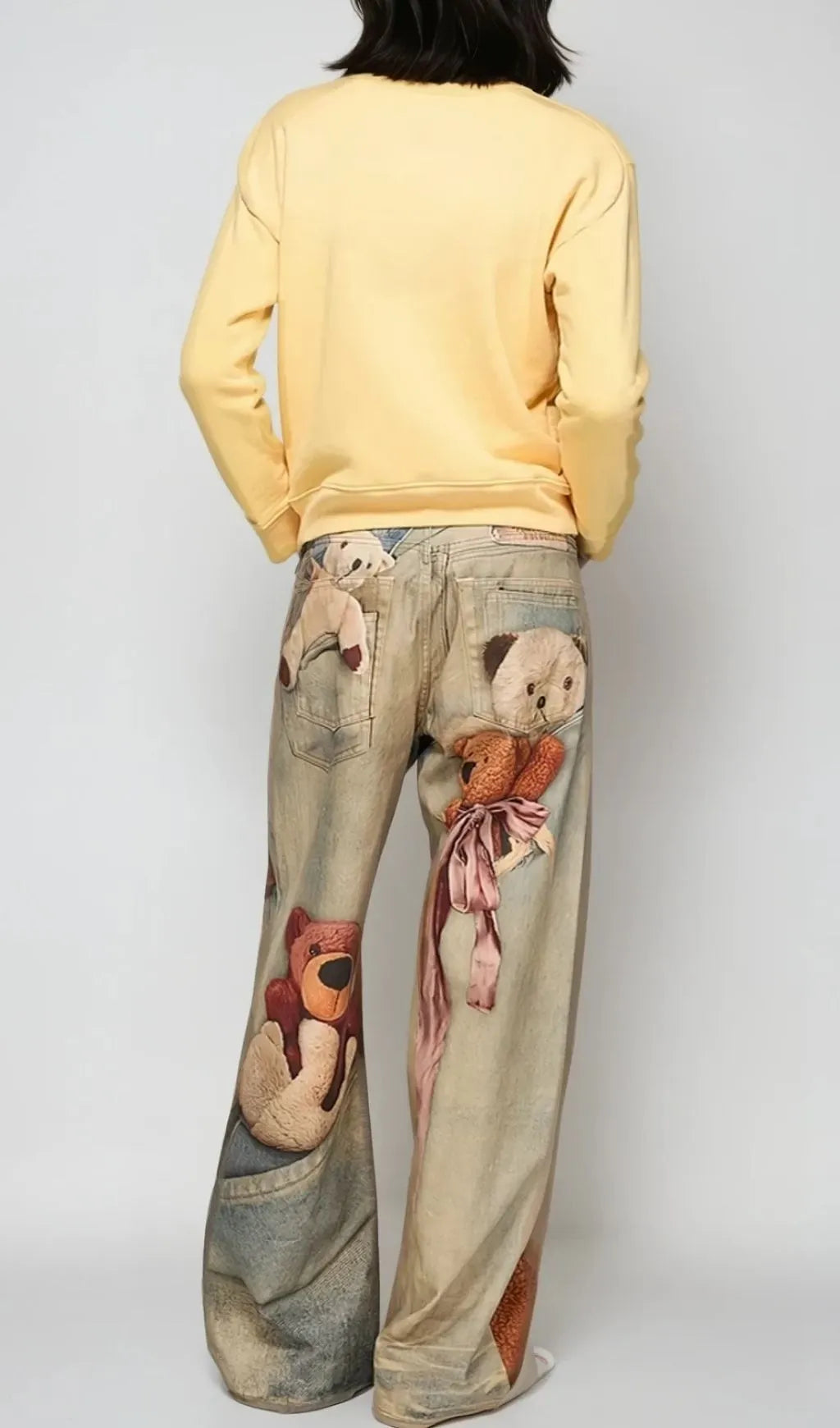 Prima Print Barrel Jeans Flowering Girl