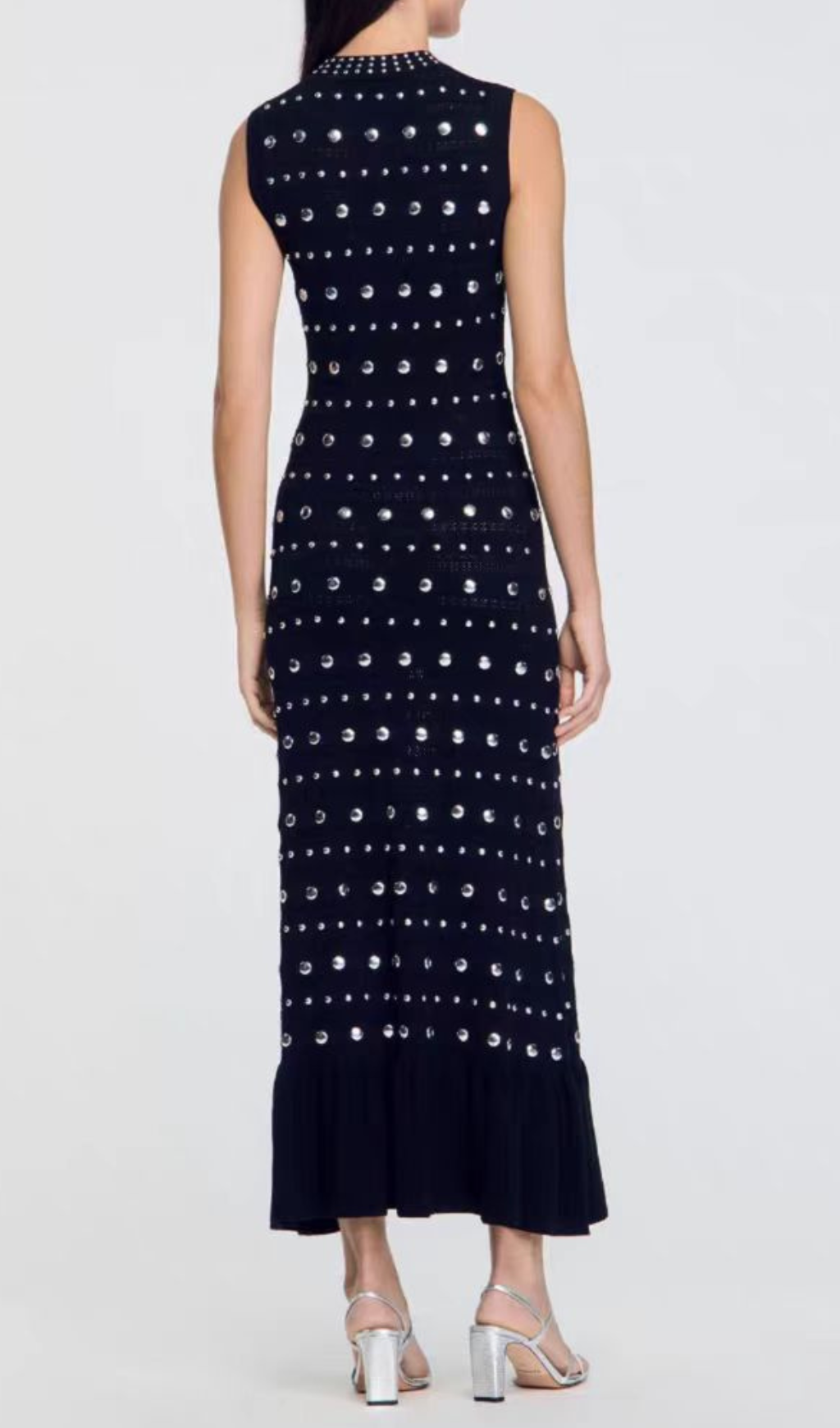 Hedia Rivet Knit Midi Dress Flowering Girl