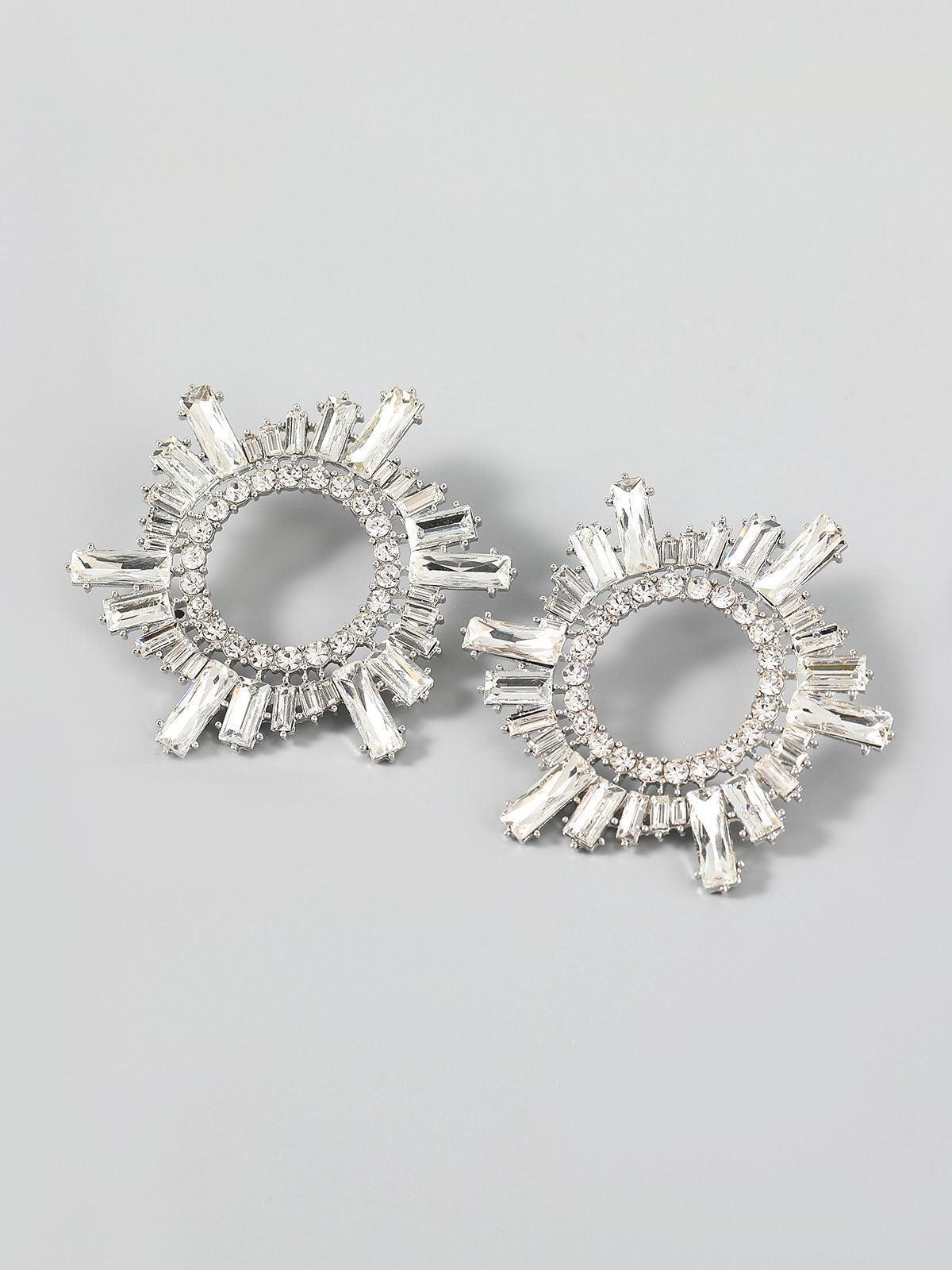 Anisa Crystal Hoop Earrings Flowering Girl