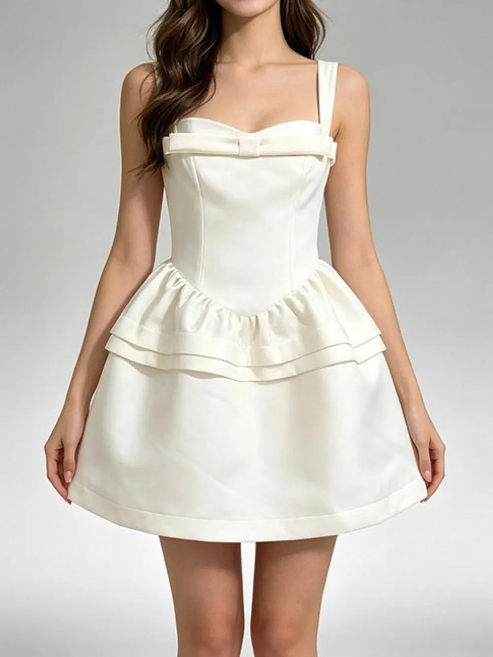 Maegan Bow Mini Dress Flowering Girl