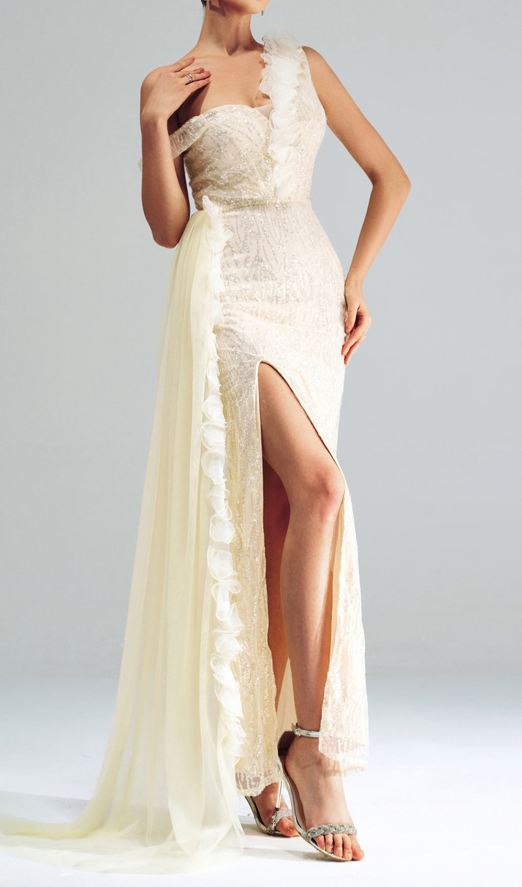 Capella Sequin Strap Maxi Dress Flowering Girl