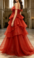 Varesa Spaghetti Ruffle Maxi Dress Flowering Girl