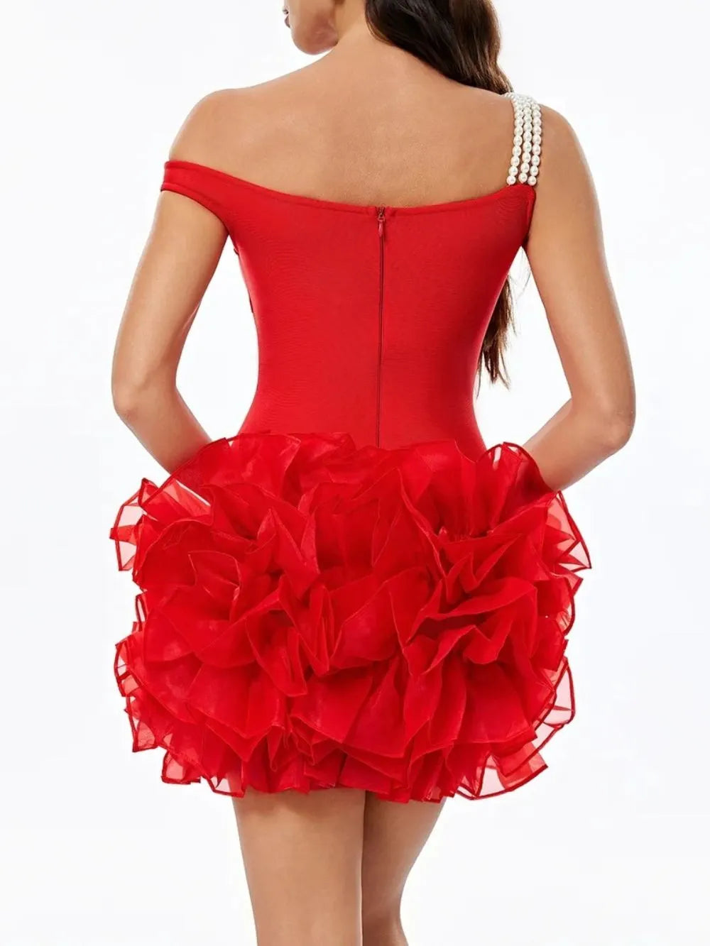 Raxelle Pearl Bandage Mini Dress Flowering Girl