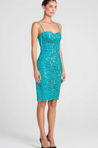 Strappy Lace Midi Dress Flowering Girl