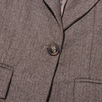 Sada Flower Blazer - Brown Flowering Girl