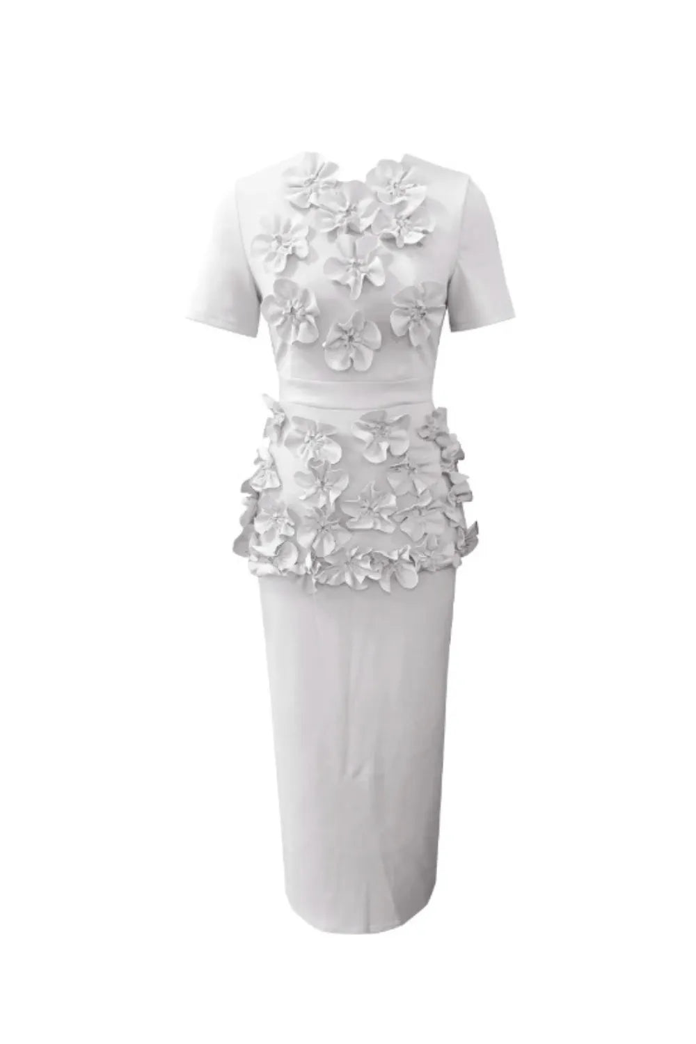 trista Flower Two-Piece Set in white Flowering Girl