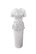 trista Flower Two-Piece Set in white Flowering Girl
