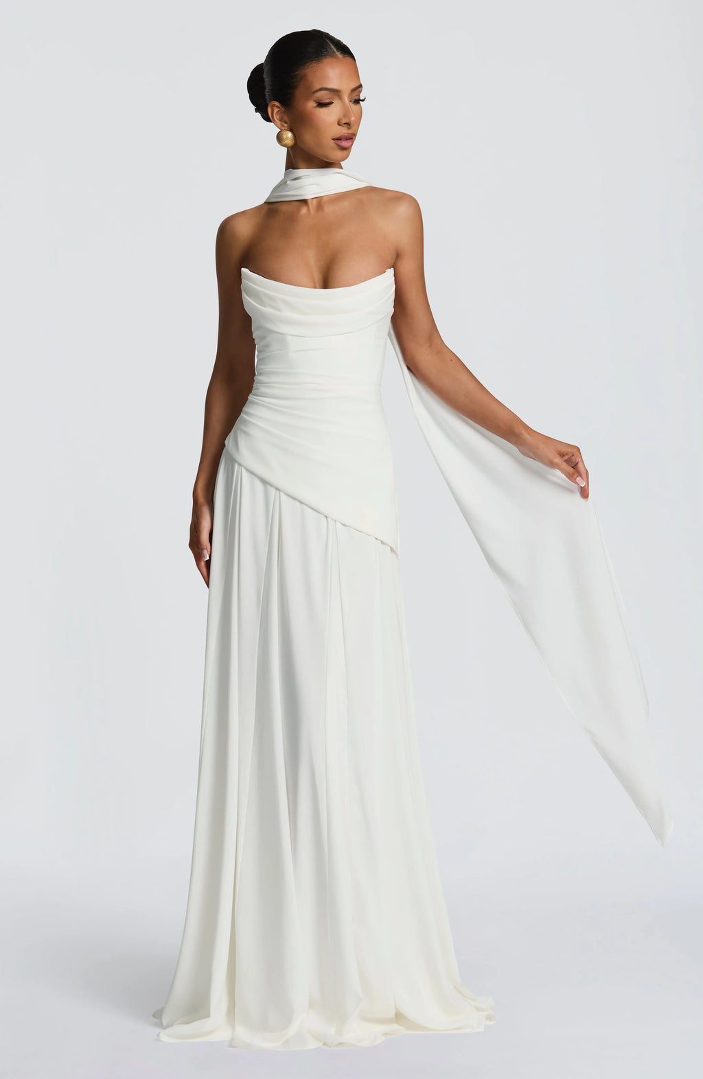 Patricia Maxi Dress - Ivory Flowering Girl