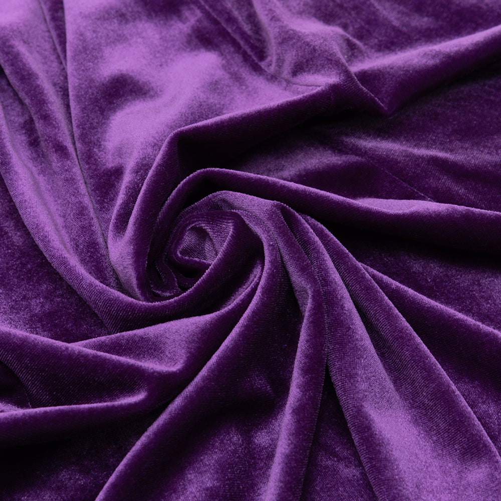 One Shoulder Sequin-Embellished Velvet Maxi Dress In Purple Flowering Girl