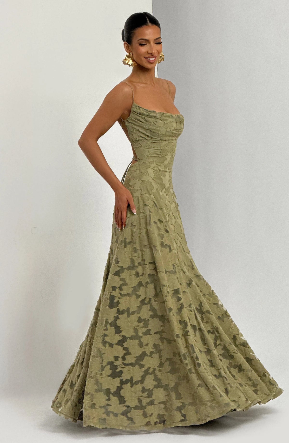 Francis Maxi Dress - Sage Flowering Girl