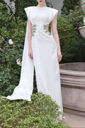 Stunner Sheath Symmetric Flap Sequin Maxi Dress Flowering Girl
