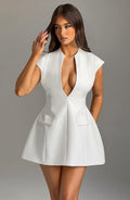 Suri Mini Dress - Ivory Flowering Girl