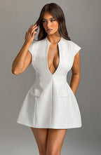 Suri Mini Dress - Ivory Flowering Girl