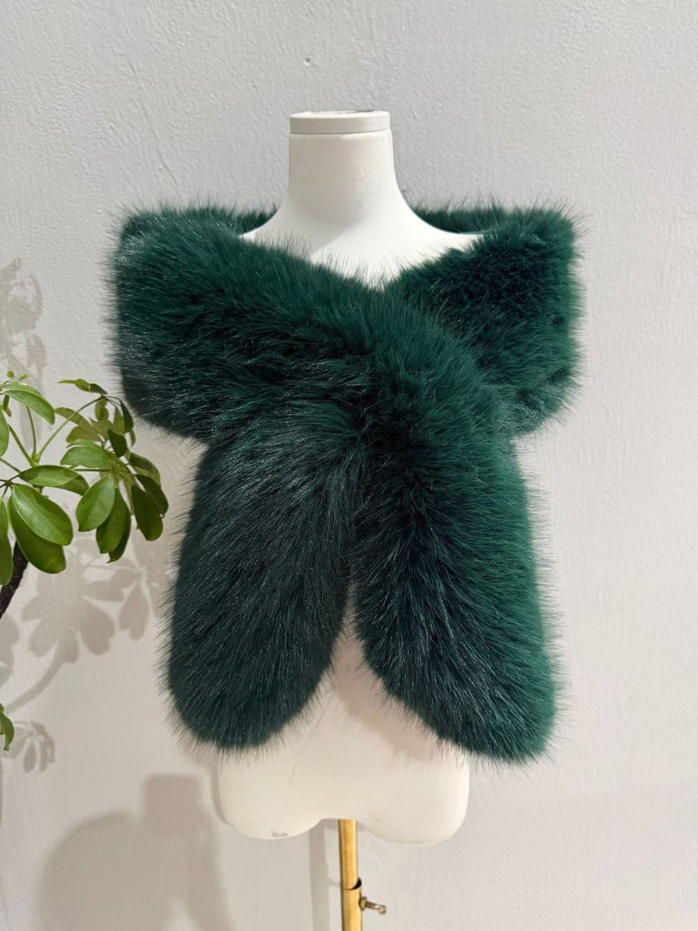 Micha Faux Mink Shawl Flowering Girl