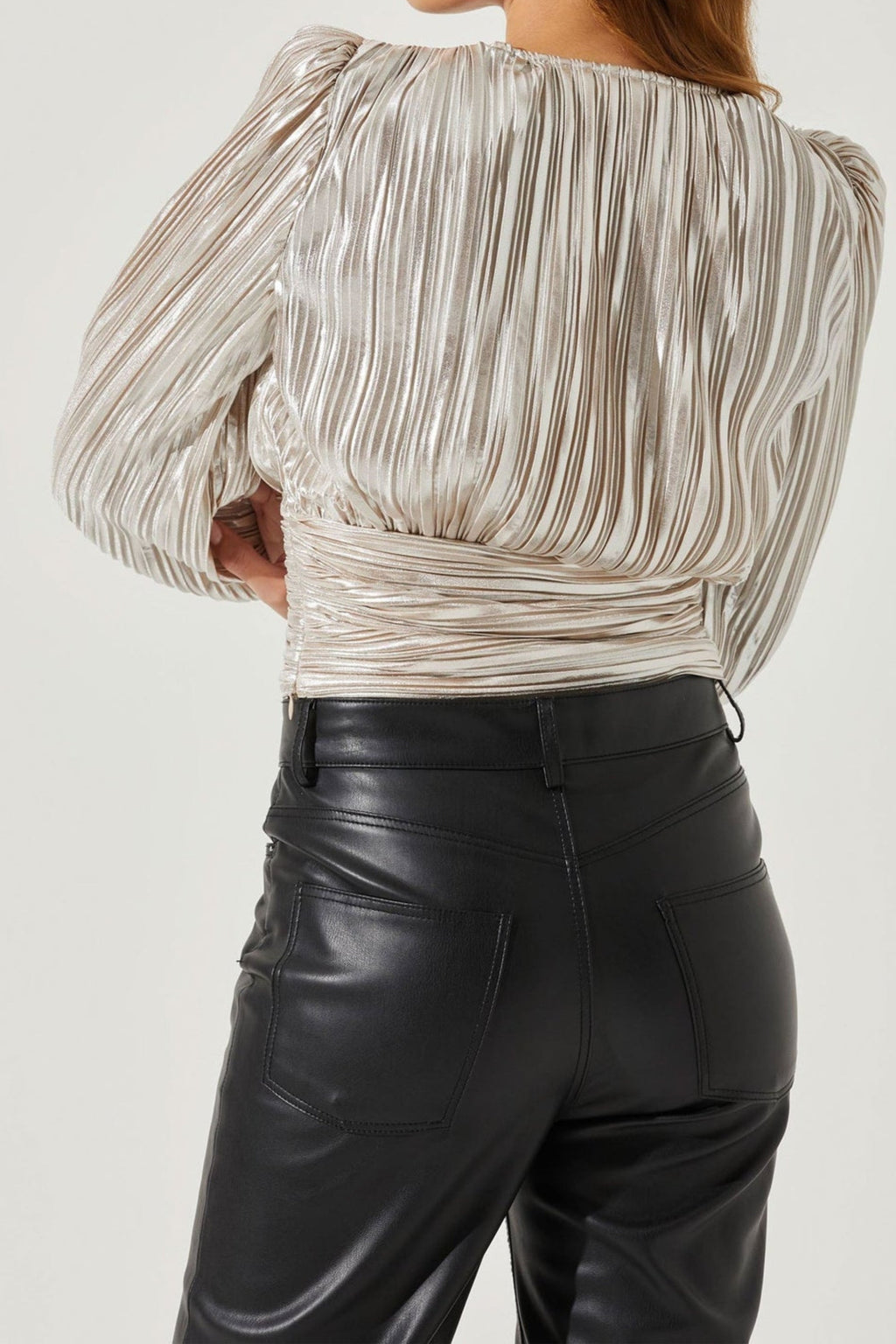 Braydon Pleated Ruched Top Flowering Girl