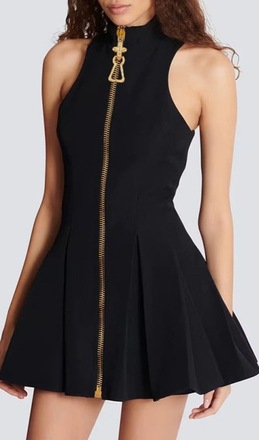 Idola Black Sleeveless Mini Dress Flowering Girl