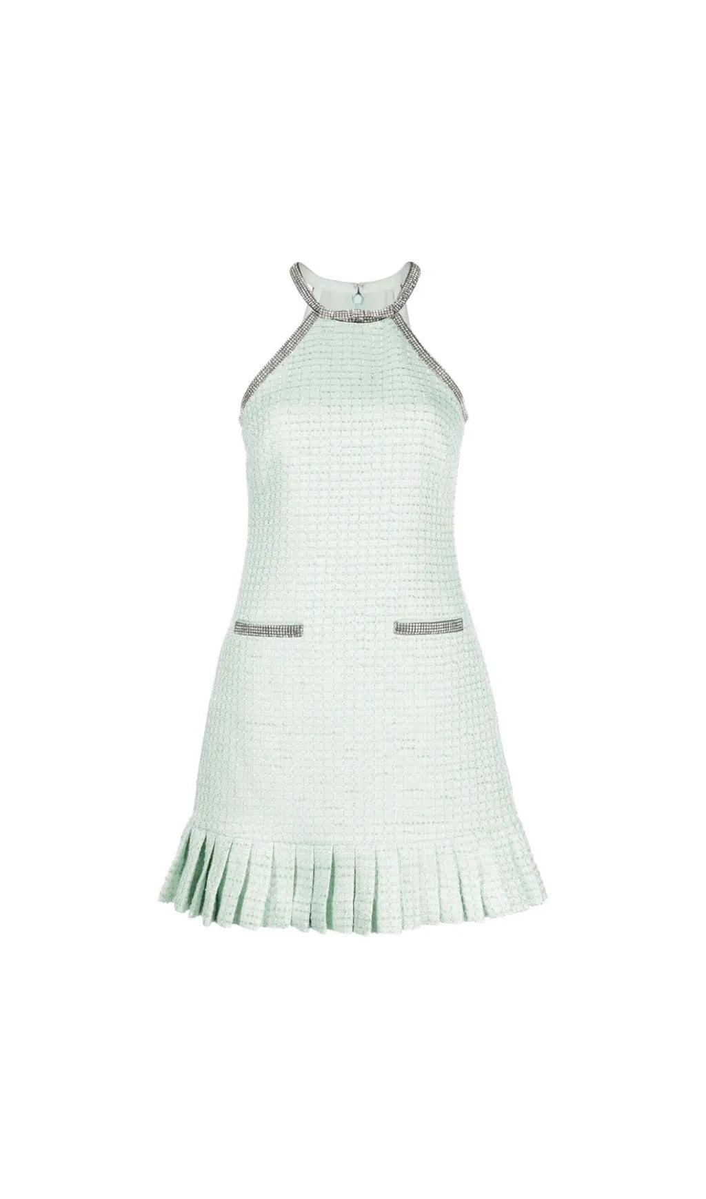 MINT BOUCLE MINI DRESS Flowering Girl