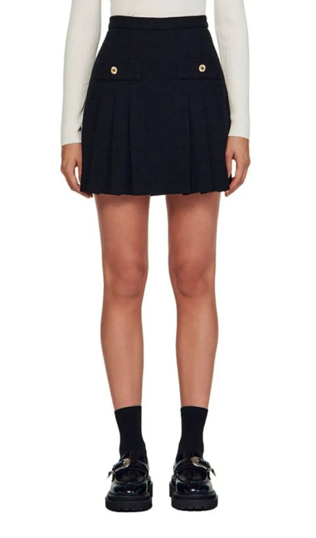 KATYNA TWEED PLEATED SKIRT Flowering Girl