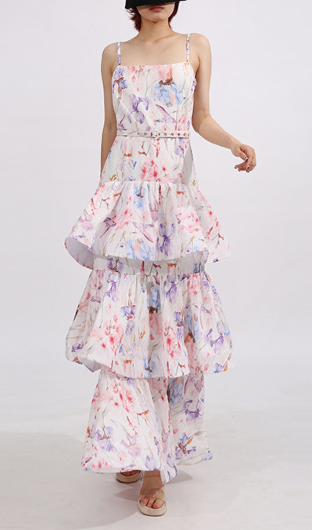 Elsinore Strappy Floral Printed Maxi Dress Flowering Girl