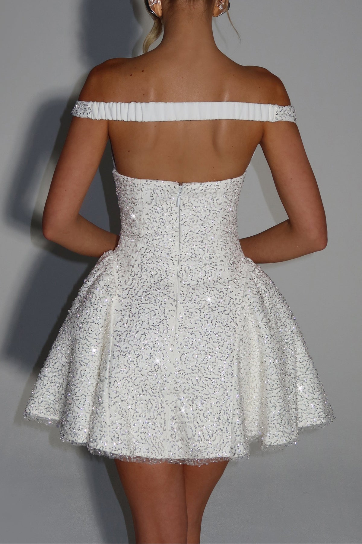Claire Mini Dress - Ivory Flowering Girl