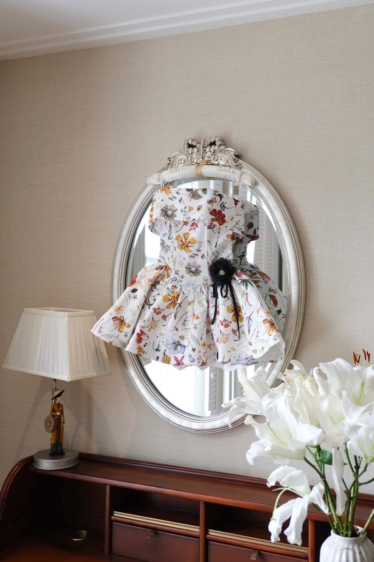 Lumi Dot Strapless Mini Dress Flowering Girl