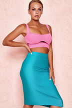 Bandage Bodycon Dress Set Flowering Girl