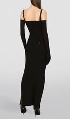 Aarya Ribbed-Knit Maxi Dress Flowering Girl