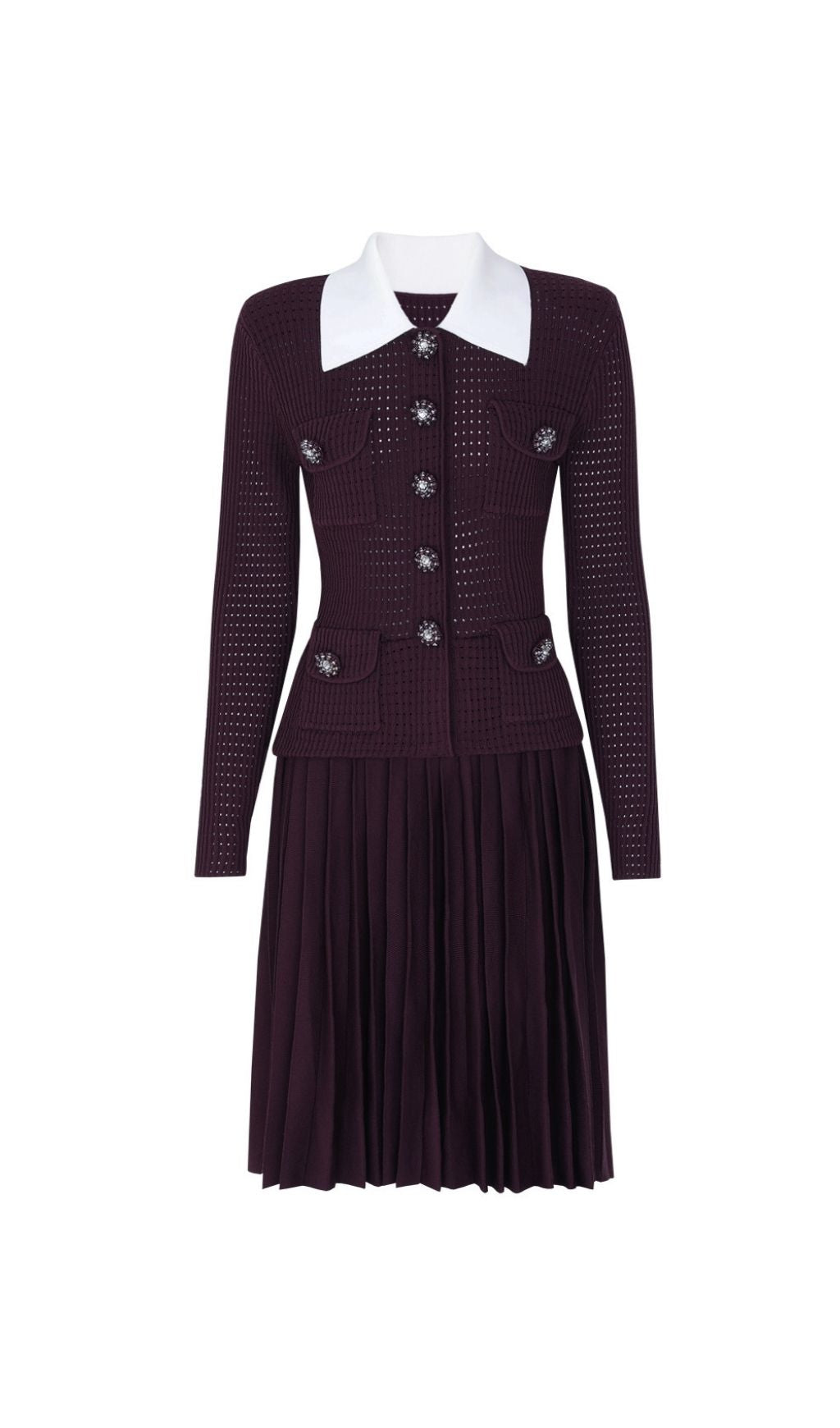 Kary Long Sleeve Knit Mini Dress Flowering Girl