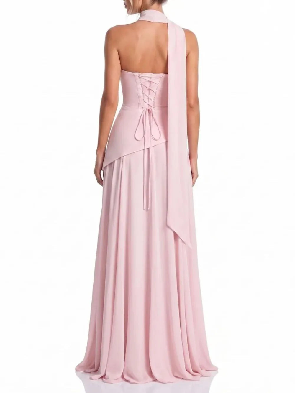 Neskava Scarf Strapless Maxi Dress Flowering Girl