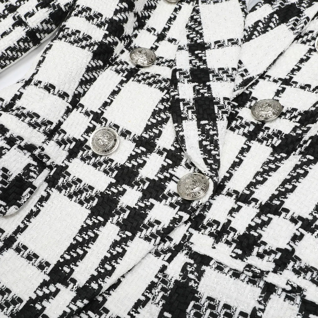 Kimothy Check Blazer Flowering Girl