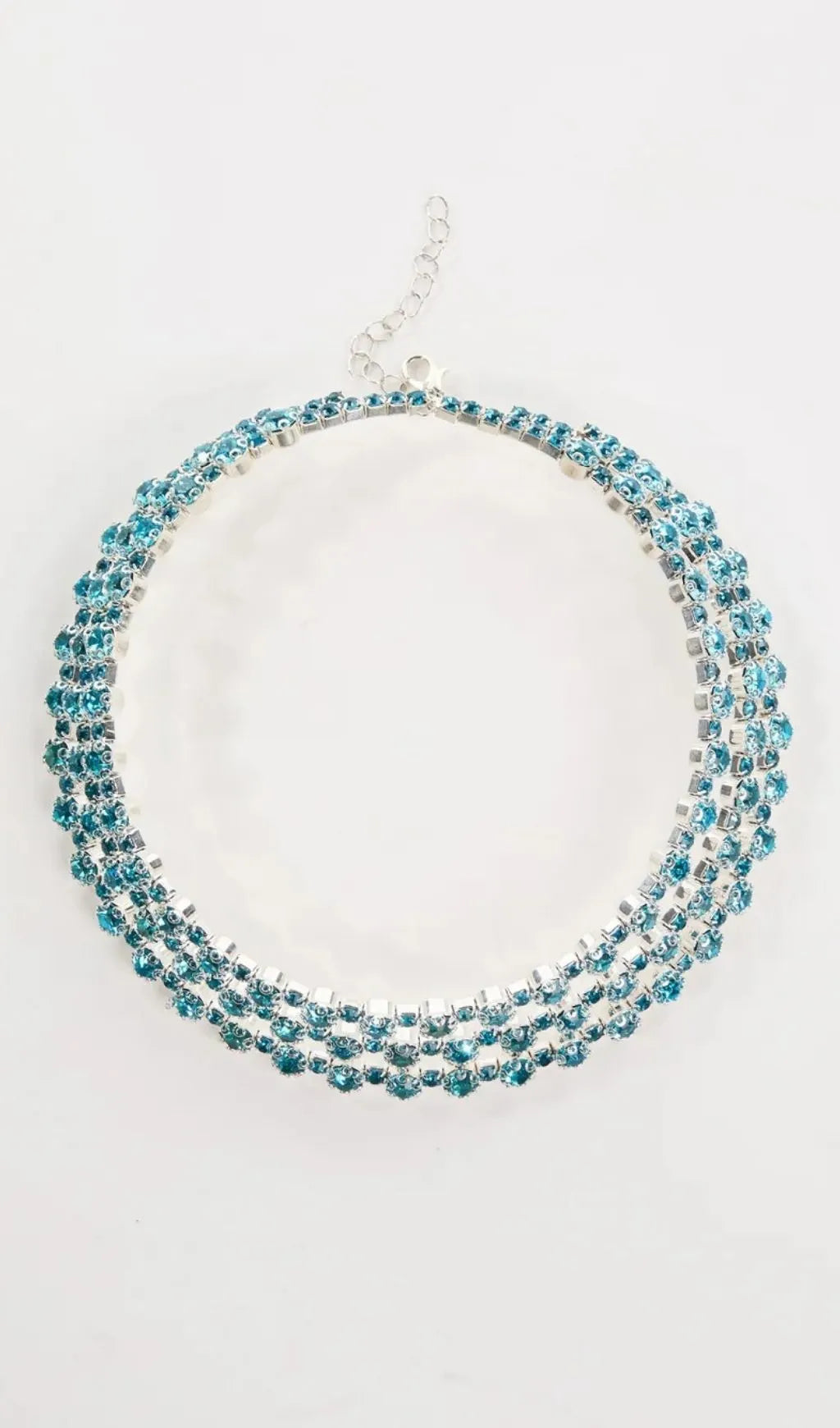 Oaelira Layered Crystal Necklace Flowering Girl