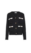 BLACK WEAVE CARDIGAN Flowering Girl
