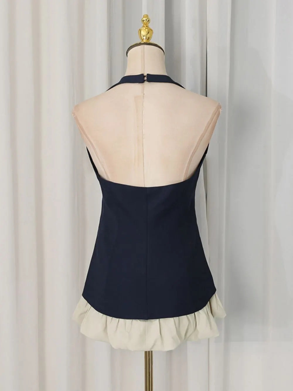 Magaly Navy Vest & Shorts Set Flowering Girl