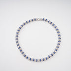 Sandrine Blue Crystal-Embellished Necklace Flowering Girl