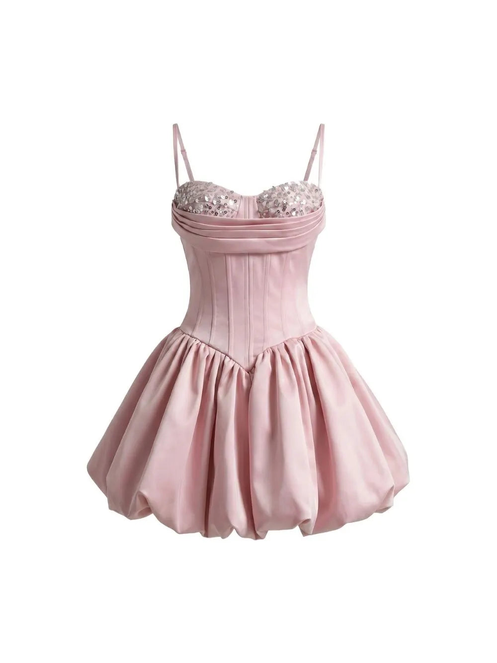 Madi Pink Strappy Corset Mini Dress Flowering Girl