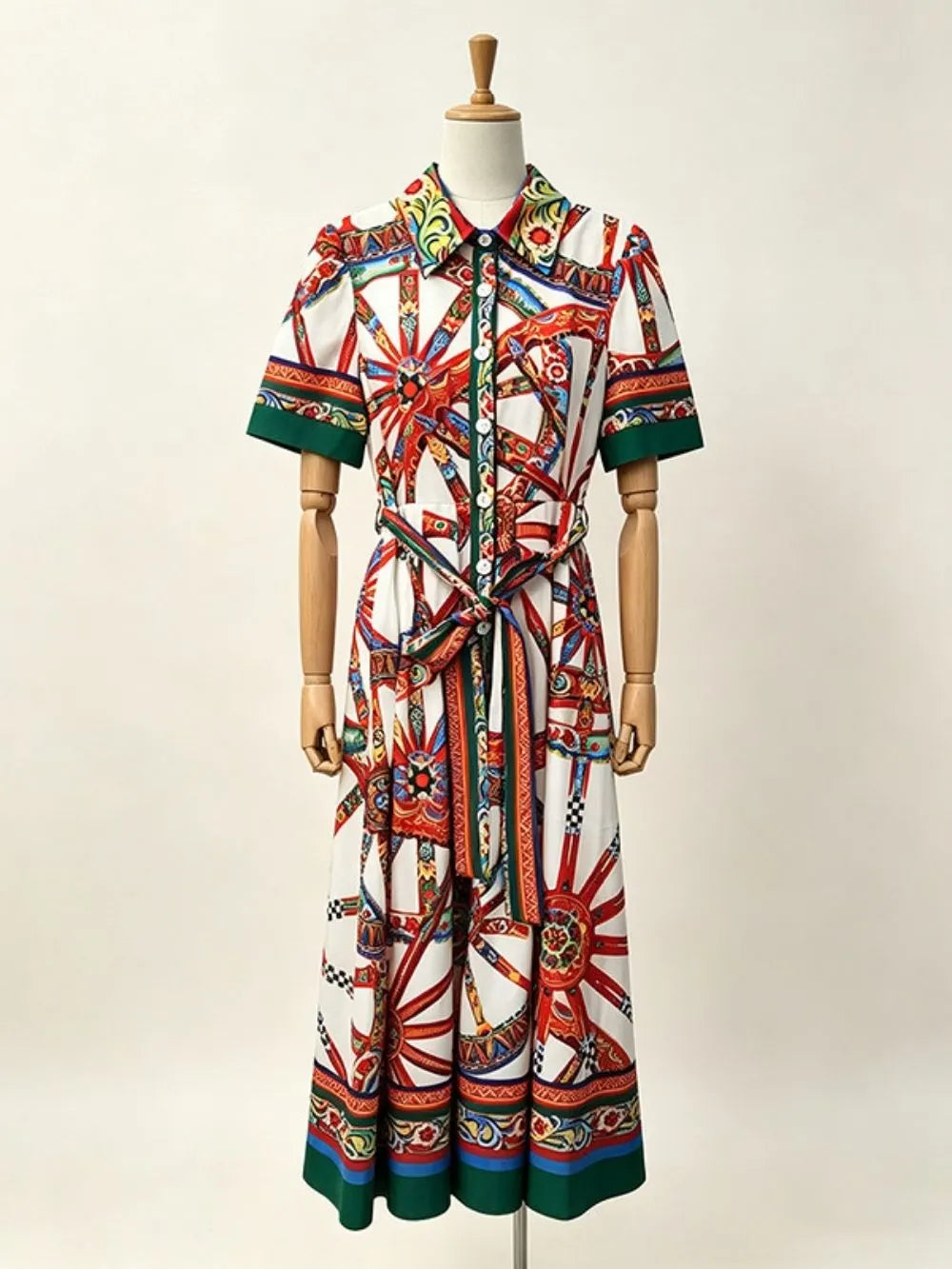 Marixa Printed Midi Dress Flowering Girl