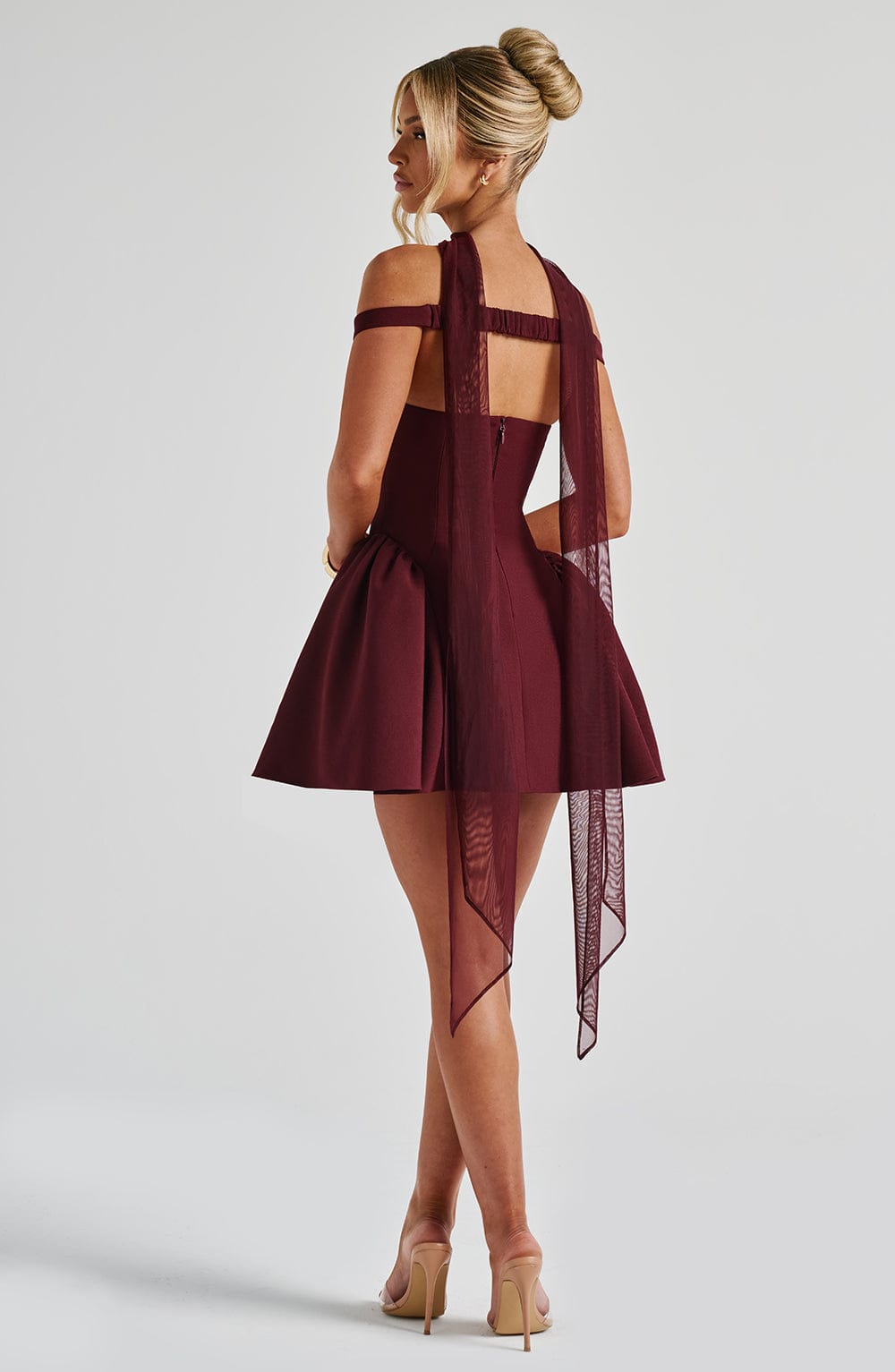 Marla Mini Dress - Cherry Lacquer Flowering Girl